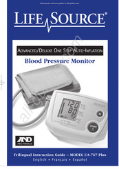 A&D Medical LIFE SOURCE UA-767 Plus Guide D'instructions