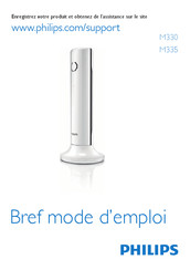 Philips M3352W/22 Bref Mode D'emploi