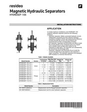 resideo HYDROSEP-108-F/U Instructions D'installation