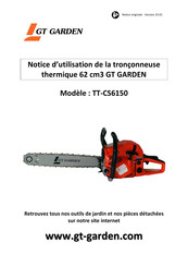 GT GARDEN TT-CS6150 Notice D'utilisation