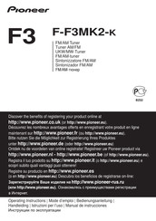 Pioneer F-F3MK2-K Mode D'emploi