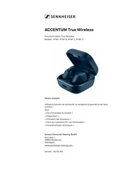 Sennheiser ACCENTUM True Wireless Notice D'emploi