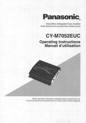 Panasonic CY-M7052EUC Manuel D'utilisation