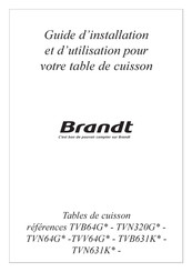 Brandt TVB64G Serie Guide D'installation Et D'utilisation