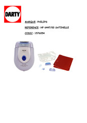 Philips beauty Satinelle super sensitive HP6443/00 Manuel D'utilisation