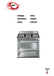 Smeg TR90X9 Mode D'emploi