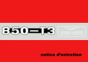 MOTO GUZZI 850-T3 1977 Notice D'entretien