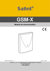 Satel GSM-X Mode D'emploi