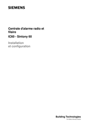 Siemens IC60-Sintony 60 Installation Et Configuration