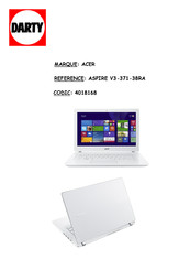 Acer ASPIRE V3-371-38RA Manuel D'utilisation