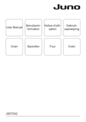 JUNO JB070A2 Notice D'utilisation