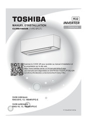 Toshiba RAS-B13S4KVPG-E Manuel D'installation