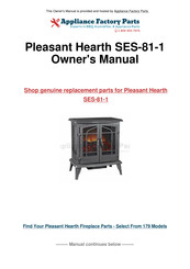 Pleasant Hearth SES-81-1 Manuel Du Propriétaire