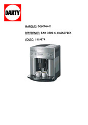 DeLonghi EAM 3200 S MAGNIFICA Mode D'emploi