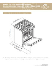 Forno Espresso FFSGS1116-30BLK Guide De Dimensions