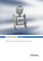 KROHNE OPTIFLUX 2070 Guide Rapide