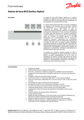 Danfoss Alpha2 Fiche Technique Et Manuel De L'utilisateur