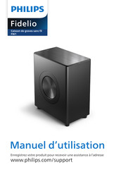 Philips Fidelio FW1 Manuel D'utilisation