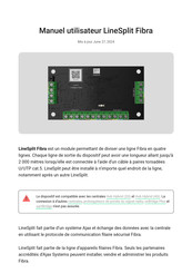 AJAX Systems LineSplit Fibra Manuel Utilisateur