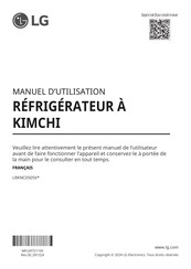 LG LRKNC0505V Manuel D'utilisation