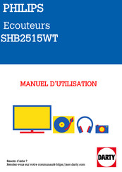 Philips UpBeat SHB2515WT Mode D'emploi