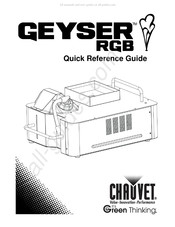 Chauvet GEYSER RGB Guide De Référence Rapide