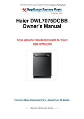 Haier DWL7075DCBB Guide De L'utilisateur