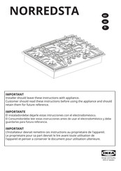 IKEA NORREDSTA Mode D'emploi