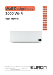 EUROM WALL DESIGNHEAT 2000 WIFI Manuel D'utilisation