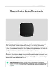 AJAX Systems SpeakerPhone Jeweller Manuel Utilisateur