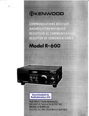 Kenwood R-600 Mode D'emploi