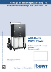 BWT AQA Therm MOVE POWER Instructions De Montage Et D'utilisation