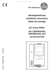 IFM Electronic AS-Interface AC1331 Notice De Montage