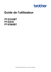 Brother PT-E560BT Guide De L'utilisateur