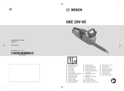 Bosch GKE 18V-40 Notice Originale