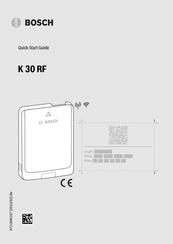 Bosch K 30 RF Guide De Démarrage Rapide