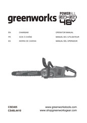 GreenWorks CS48L4410 Manuel De L'utilisateur