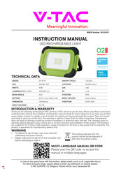 V-TAC VT-10-R Manuel D'instructions