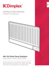 Dimplex C100E Manuel D'instructions