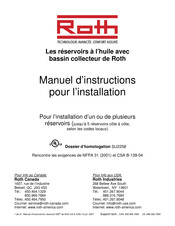 Roth DWT 400L Manuel D'instructions Pour L'installation Et Le Fonctionnement