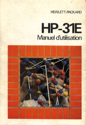 HP 31E Manuel D'utilisation