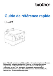 Brother HL-JF1 Guide De Référence Rapide