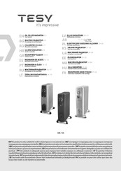 TESY CC 2012 Instructions D'utilisation