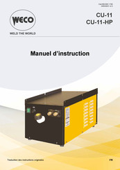 Weco CU-11 Manuel D'instructions