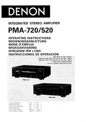 Denon PMA-520 Mode D'emploi