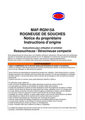 AGRIFORCE MAF-RGN15A Instructions D'origine