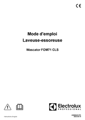 Electrolux Professional Wascator FOM71 CLS Mode D'emploi