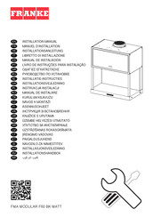 Franke FMA MODULAR F60 BK MATT Manuel D'installation