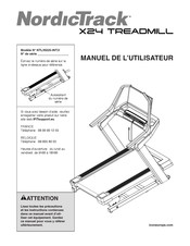 NordicTrack X24 TREADMILL Manuel De L'utilisateur