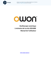 Owon SDS1000 Serie Manuel De L'utilisateur